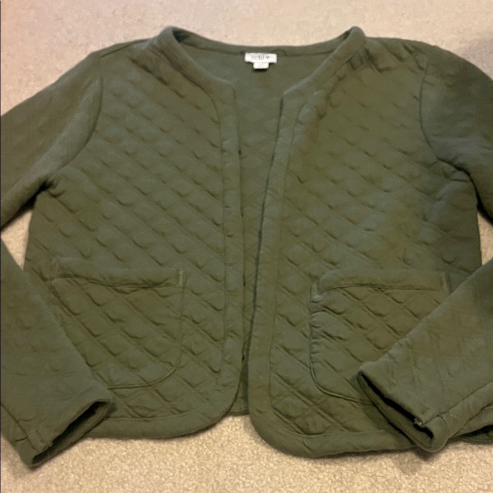 Jcrew quilted sweater